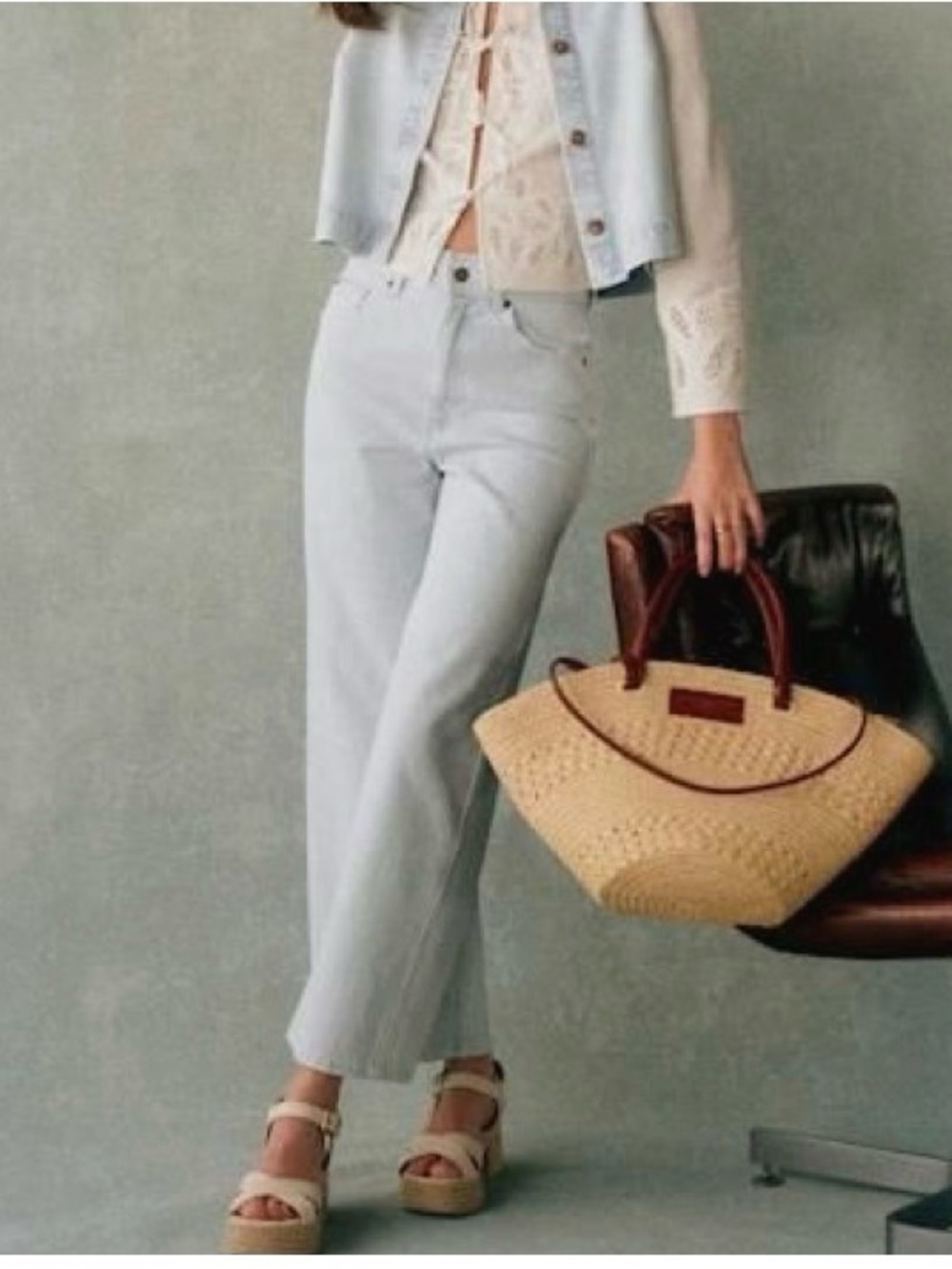 Sézane Le Crop Denim - Picture 4 of 14